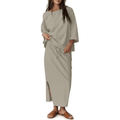 Women's 2-Piece Matching Skirt Set - Oversized 3/4 Sleeve Top and Maxi Skirt Loungewear