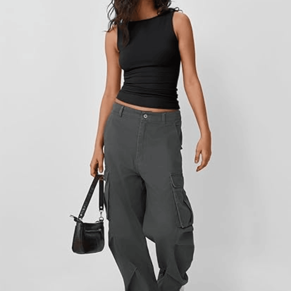 Women's Boat Neck Sleeveless Tank Top - Fitted Double-Lined Going Out Crop Top